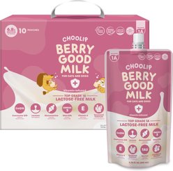 Choolip Berry Good Milk Dog & Cat Treats, 67.6-oz box, case of 10