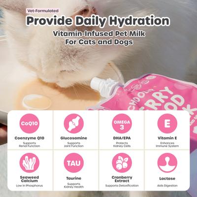 Show full view: Choolip Berry Good Milk Dog & Cat Treats, 67.6-oz box, case of 10 slide 4 of 11