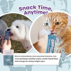 Choolip Squeeze Vita Stick Eye Support Lickable Dog & Cat Treats, 3.7-oz pouch, 7 count slide 2 of 7