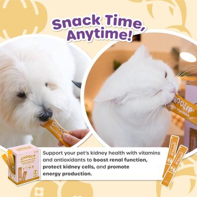 Show full view: Choolip Squeeze Vita Stick Grab n Go Kidney Support Lickable Dog & Cat Treats, 25.9-oz box, 49 count slide 8 of 12