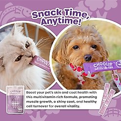 Choolip Squeeze Vita Stick Skin Support Lickable Dog & Cat Treats, 7 count slide 2 of 7