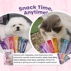 Choolip Squeeze Vita Stick Variety Lickable Dog & Cat Treats, 3.7-oz pouch, 7 count slide 2 of 7