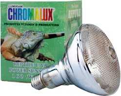 Chromalux Power Sunshine High Power UVB Self-Ballasted Metal Halide Reptile Lamp, 150-watt