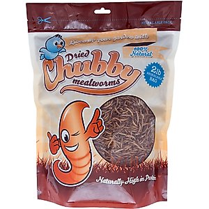 Chubby Mealworms Dried Mealworms, 2-lb bag