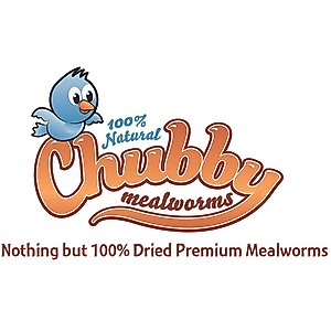 Chubby Mealworms Dried Mealworms, 2-lb bag