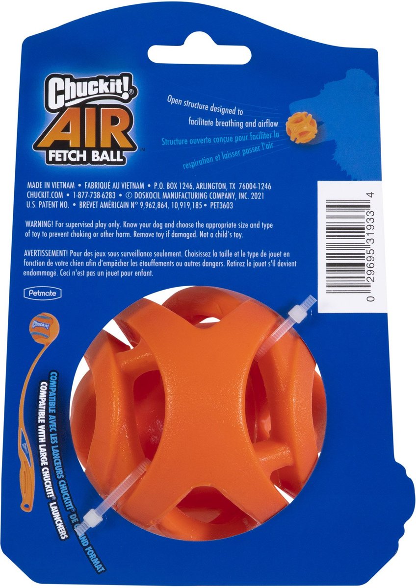 CHUCKIT! Air Fetch Ball Dog Toy, Large - Chewy.com