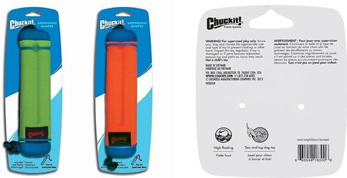 Show full view: Chuckit! Amphibious Bumper Dog Toy, Color Varies, Medium slide 7 of 9