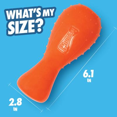 Show full view: Chuckit! Bonze Crunch Turkey Drumstick Crinkle Dog Chew Toy, Orange, Medium slide 5 of 6