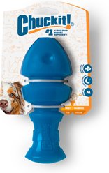 Chuckit! Bonze Salmon Crinkle Dog Chew Toy, Blue, Medium