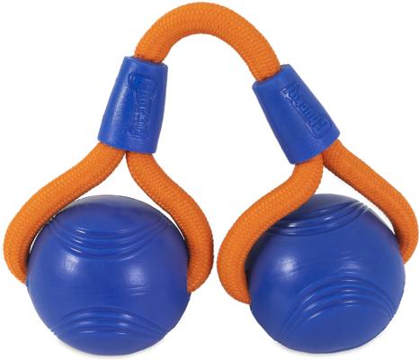 Show full view: Chuckit! Crunch Duo Tug Dog Toy, Orange slide 4 of 7