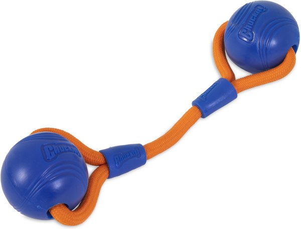 Chuckit! Crunch Duo Tug Dog Toy, Orange