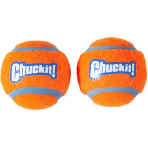 Chuckit! Double Pack Tennis Ball Dog Toy, Small