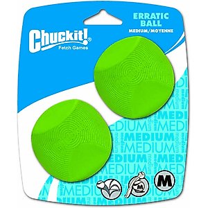 Chuckit! Erratic Ball Dog Toy, Medium, 2 pack