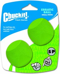 Chuckit! Erratic Ball Dog Toy, Small, 2 pack