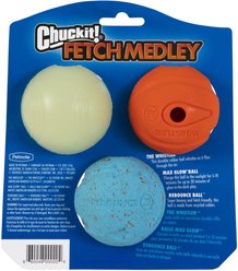 Chuckit! Fetch Ball Medley Triple Pack Dog Toy, Medium slide 2 of 9