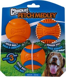 Chuckit! Fetch Medley Ultra Ball Dog Toy, 3 count