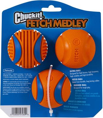 Show full view: Chuckit! Fetch Medley Ultra Ball Dog Toy, 3 count slide 2 of 7