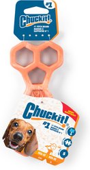 Chuckit! Hol-EE Exercise Chew Bone Dog Toy, Orange, Small