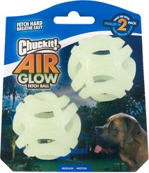 Chuckit! Max Glow Air Fetch Ball Dog Toy, Medium, 2 count slide 2 of 3