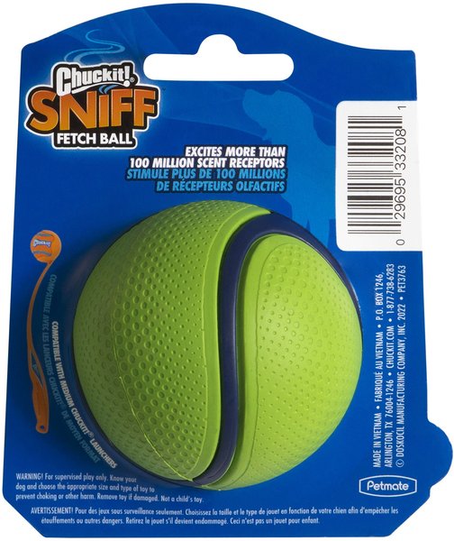 Chuckit! Sniff Fetch Ball Dog Toy, Medium