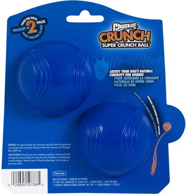 Show full view: Chuckit! Super Crunch Ball, Blue, 2 count slide 2 of 7