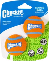 Chuckit! Tennis Ball Dog Toy, Small, 2 pack