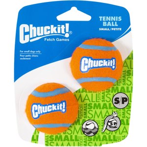 Chuckit! Tennis Ball Dog Toy, Small, 2 pack