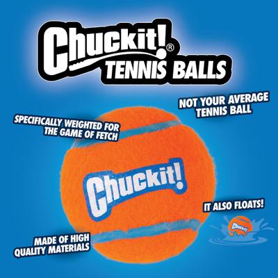 Show full view: Chuckit! Tennis Ball Dog Toy, X-Large, 2 pack slide 5 of 9
