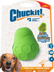 Chuckit! Tumble-Teeze Exercise Dog Chew Toy, Green, Small