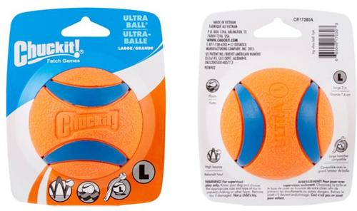 Show full view: Chuckit! Ultra Rubber Ball Tough Dog Toy, 2 count, Large slide 7 of 11