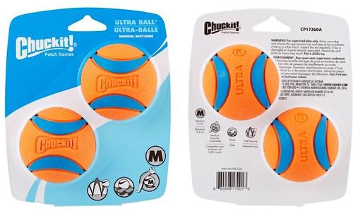 Show full view: Chuckit! Ultra Rubber Ball Tough Dog Toy, Medium, 2 pack slide 9 of 12