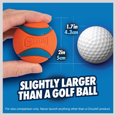 Show full view: Chuckit! Ultra Rubber Ball Tough Dog Toy, Small, 2 pack slide 3 of 12