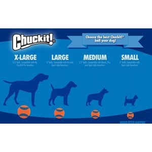 Chuckit! Ultra Rubber Ball Tough Dog Toy, Small, 2 pack