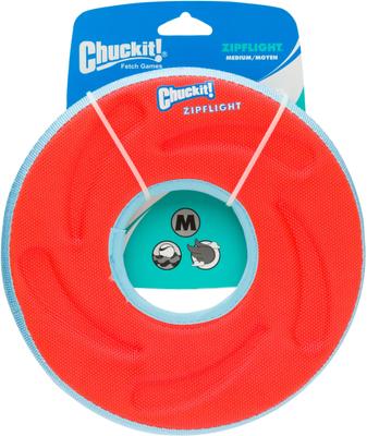 Show full view: Chuckit! Zipflight Disc, Color Varies, Medium + Paraflight Dog Toy, Large slide 3 of 8