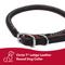 Show in main carousel: Circle T Latigo Leather Round Standard Dog Collar, Medium: 18-in neck, 3/4-in wide slide 2 of 8