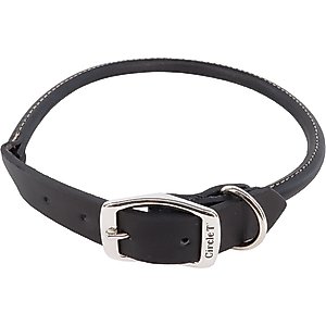 Circle T Latigo Leather Round Standard Dog Collar