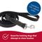 Show in main carousel: Circle T Oak Tanned Leather Standard Dog Leash, Black, 6-ft long, 1-in wide slide 6 of 7