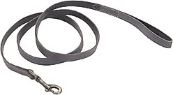 Circle T Rustic Leather Standard Dog Leash, Slate Grey, 4-ft long, 1-in wide