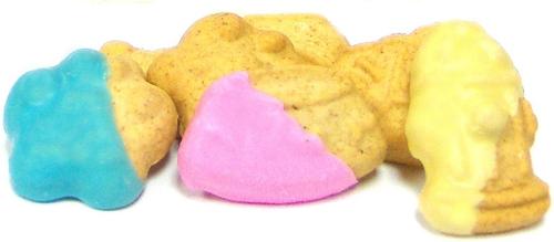 Show full view: Claudia's Canine Bakery Happy Birthday Peanut Butter Cookie Dog Treats, 11-oz tub, Pink slide 6 of 7