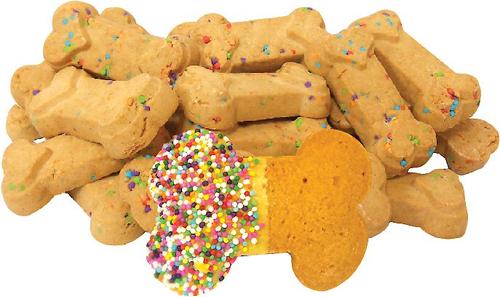 Show full view: Claudia's Canine Bakery Happy Birthday Vanilla Cereal Bone Baked Dog Treats, 8-oz bag slide 3 of 4