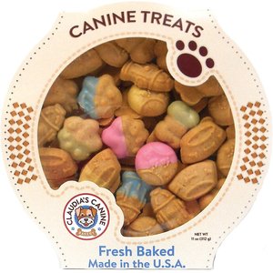 Claudia's Canine Bakery K-9's Favorite Things Peanut Butter Baked Dog Treats, 11-oz tub