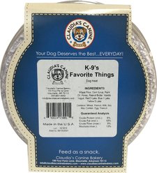 Claudia's Canine Bakery K-9's Favorite Things Peanut Butter Baked Dog Treats, 11-oz tub slide 2 of 3