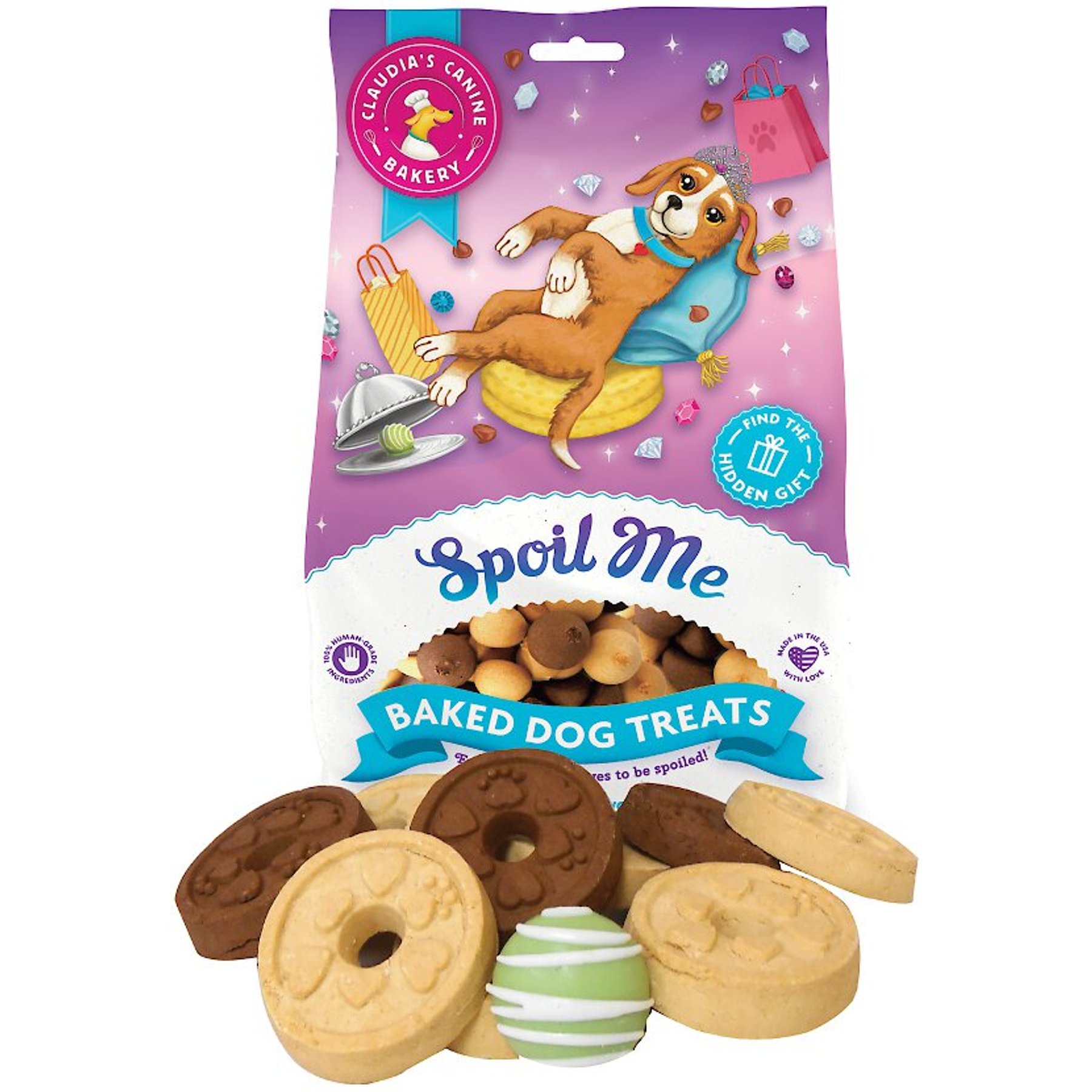 Claudia's Canine Bakery Spoil Me Baked Dog Treats, 8-oz bag