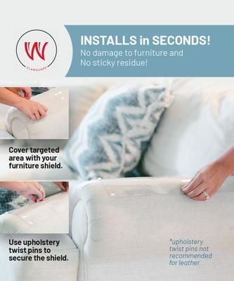 Show full view: CLAWGUARD Furniture Scratch Shields, 2 count, Small slide 5 of 10