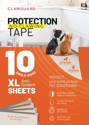 Show full view: CLAWGUARD Protection Tape Durable Single-Sided Sheets Protection Barrier, 10 count, 17 X 12-in slide 1 of 10