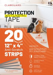 CLAWGUARD Protection Tape Durable Single-Sided Strips Protection Barrier, 20 count, 12 X 4-in