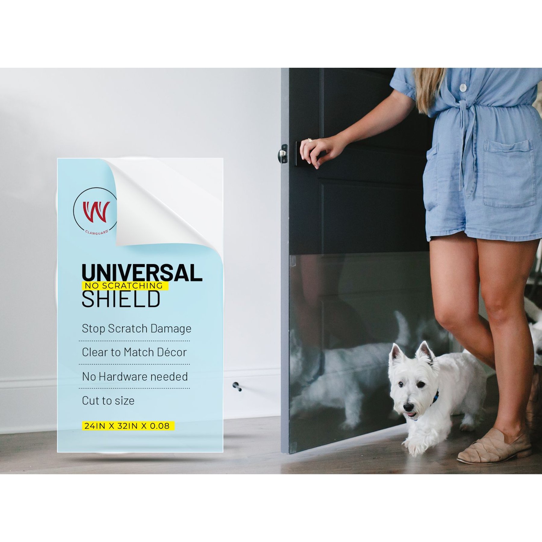 Clawguard Dog Scratch Door Protector CLAWGUARD Universal Scratch