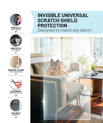 Show full view: CLAWGUARD Universal Scratch Shield Barrier, Clear, 32 X 24-in slide 5 of 10