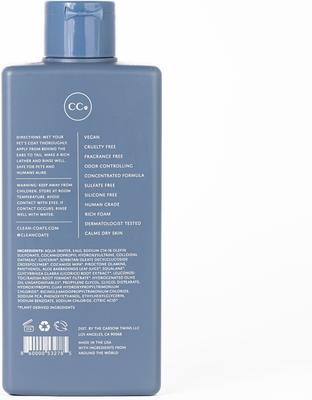 Show full view: Clean Coats Oatmeal & Aloe Sensitive Skin Dog Shampoo, Fragrance Free, 10-fl oz bottle slide 7 of 8