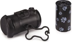 Clean Go Pet Bone Dog Waste Bag Holder Set, 40 count, Black